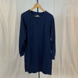 Navy sweatshirt dress